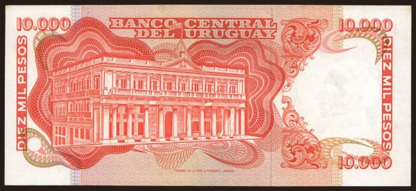 America, Uruguay: 10.000 pesos, 1974