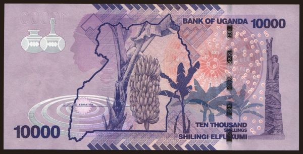 Afrika, Uganda: 10.000 shillings, 2011