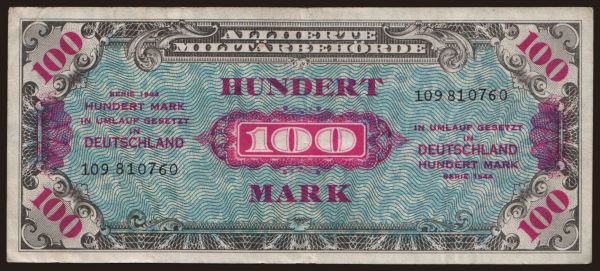 Germany, AMC (1944): 100 Mark, 1944