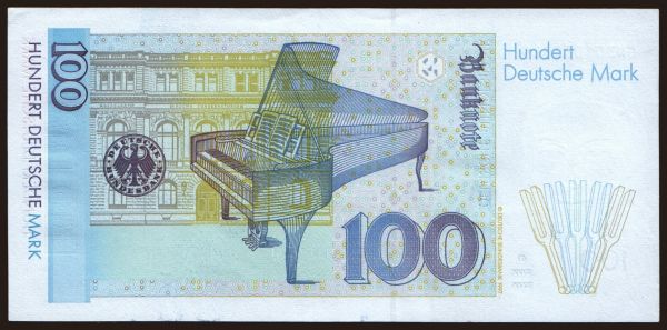 Germany, West Germany: 100 Mark, 1989