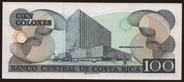 Amerika, Costa Rica: 100 colones, 1992