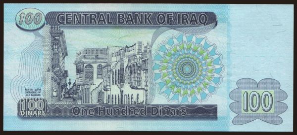 Ázsia, Irak: 100 dinars, 2002