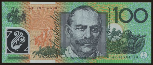 Australia and Oceania, Australia: 100 dollars, 1999