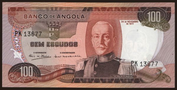 Afrika, Angola: 100 escudos, 1972