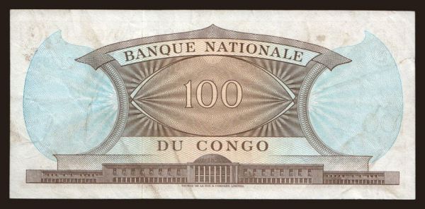 Afrika, Zaire - CDR: 100 francs, 1964