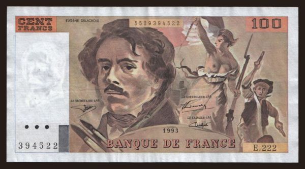 Europe, France, France - General issues -1959: 100 francs, 1993