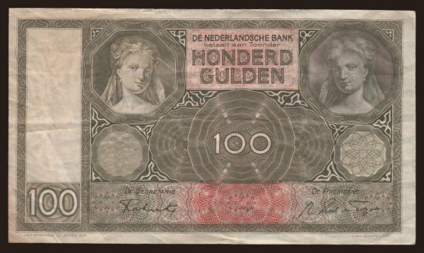 Európa, Hollandia: 100 gulden, 1930