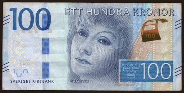 Európa, Švédsko: 100 kronor, 2015