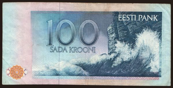 Europe, Estonia: 100 krooni, 1991