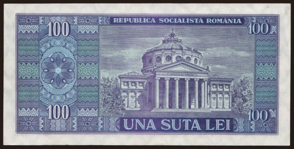 Európa, Románia: 100 lei, 1966