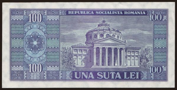 Europe, Romania: 100 lei, 1966