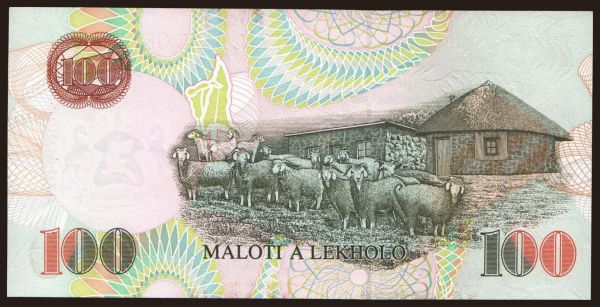 Afrika, Lesotho: 100 maloti, 1994