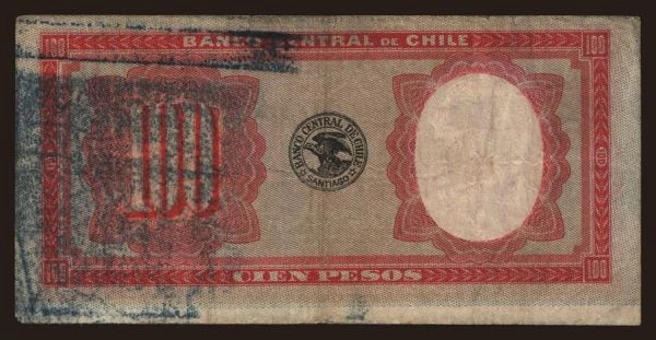 America, Chile: 100 pesos, 1943