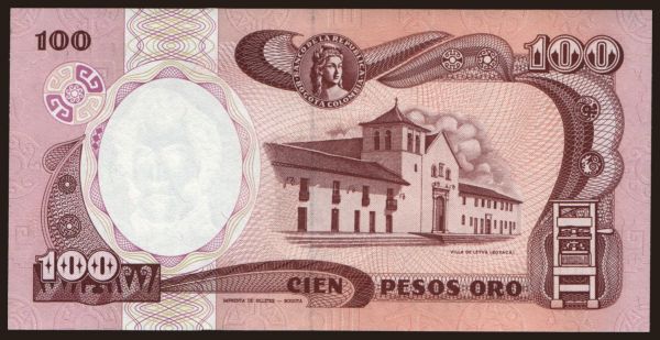 Amerika, Kolumbia: 100 pesos, 1989