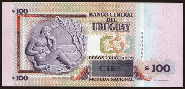 Amerika, Uruguay: 100 pesos, 2008