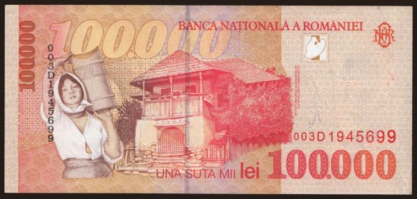 Európa, Románia: 100.000 lei, 1998