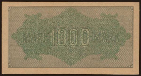 Germany, Inflation (1922): 1000 Mark, 1922