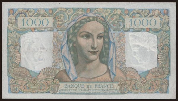 Európa, Franciaország, Franciaország - Állami kiadás - 1959: 1000 francs, 1948