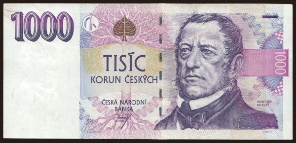 Česko-Slovensko a nástupní­cke štáty, Česká republika: 1000 korun, 1996