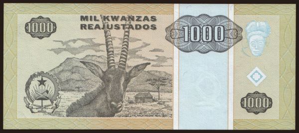 Afrika, Angola: 1000 kwanzas, 1995