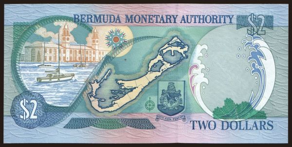 Amerika, Bermudy: 2 dollars, 2000