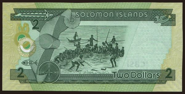 Australia and Oceania, Solomon Islands: 2 dollars, 2006