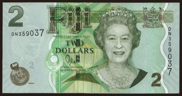 Australia and Oceania, Fiji: 2 dollars, 2012