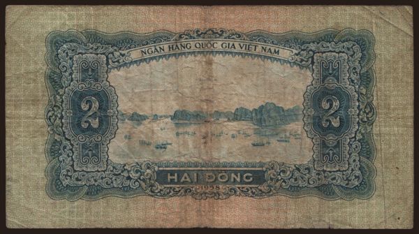 Ázia, Viet Nam: 2 dong, 1958