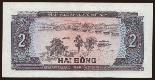 Ázia, Viet Nam: 2 dong, 1980