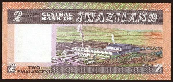 Afrika, Swaziland: 2 emalangeni, 1984