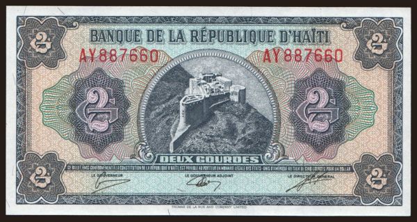 Amerika, Haiti: 2 gourdes, 1979