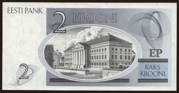 Európa, Estónsko: 2 krooni, 1992