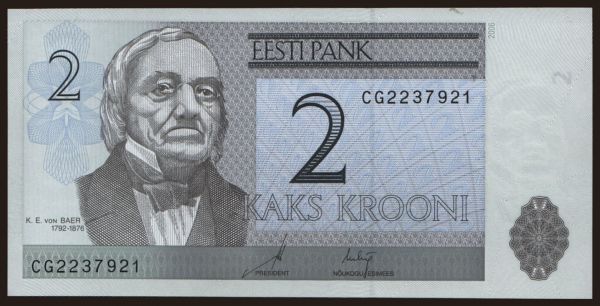 Europe, Estonia: 2 krooni, 2006