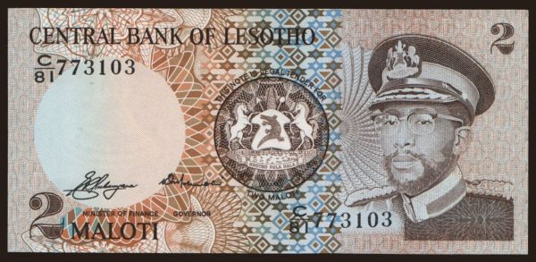 Afrika, Lesotho: 2 maloti, 1981