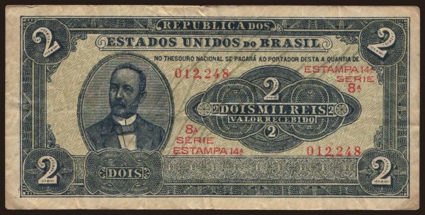 Amerika, Brazí­lia: 2 mil reis, 1921