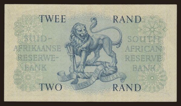 Africa, South Africa: 2 rand, 1962