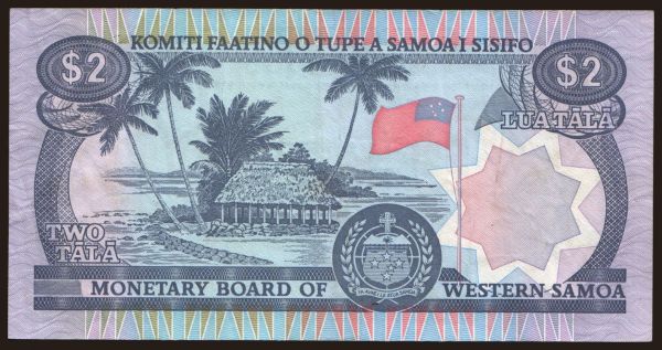 Australia and Oceania, Samoa: 2 tala, 1980