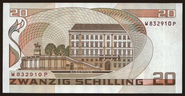 Austria and Austro-Hungary, Schilling (1924-): 20 Schilling, 1986