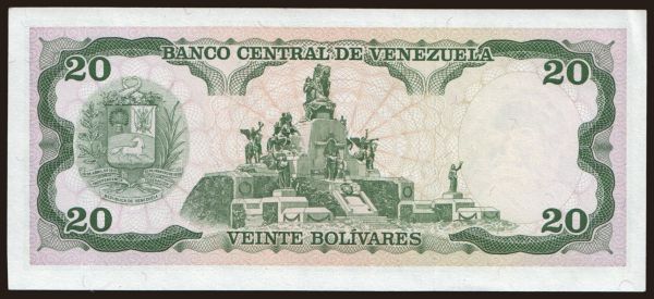 America, Venezuela: 20 bolivares, 1995