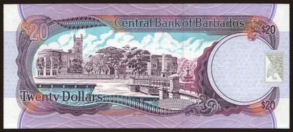 America, Barbados: 20 dollars, 1997