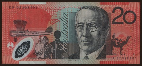 Austrália a Oceánia, Austrália: 20 dollars, 2002