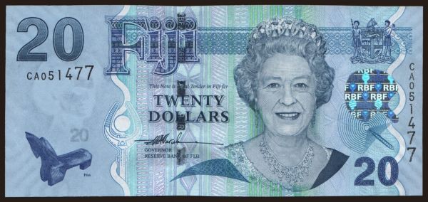 Australia and Oceania, Fiji: 20 dollars, 2007