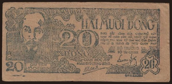 Asia, Viet Nam: 20 dong, 1948