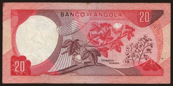 Afrika, Angola: 20 escudos, 1972