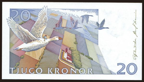 Európa, Švédsko: 20 kronor, 1992