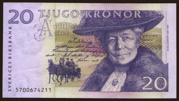 Európa, Svédország: 20 kronor, 2005