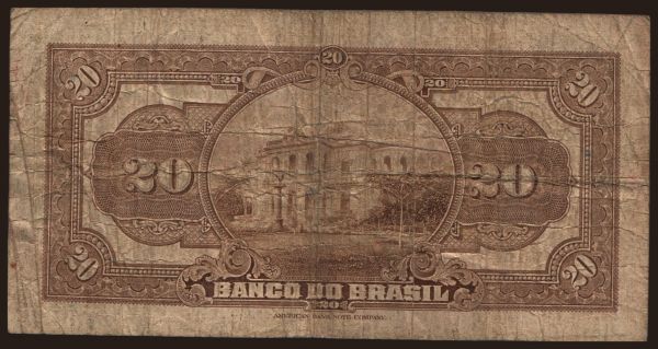 Amerika, Brazí­lia: 20 mil reis, 1923