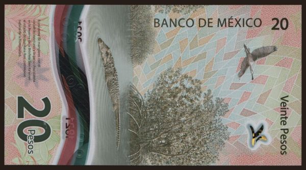 Amerika, Mexico: 20 pesos, 2021