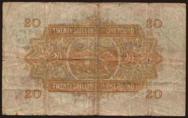 Afrika, East Africa: 20 shillings, 1951