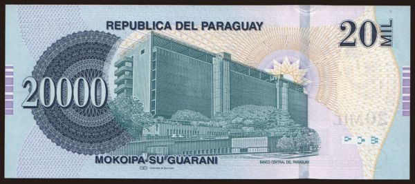 Amerika, Paraguay: 20.000 guaranies, 2009